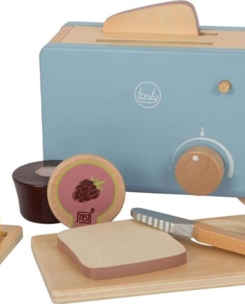 Brødrister Sæt Legetøj Til Børn Træ Tasty Foot