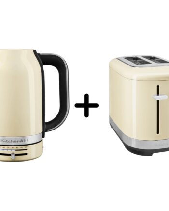 Kitchenaid 5kmt2109 Brødrister  5kek1701 Elkedel Almond Cream