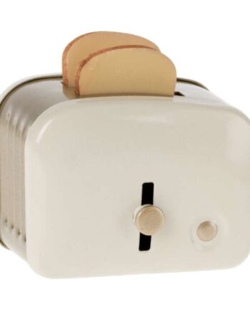 Maileg Brødrister Brød Miniature Råhvid