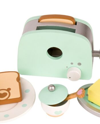 Classic World Toaster Sæt Med Tilbehør Træ Legetøj