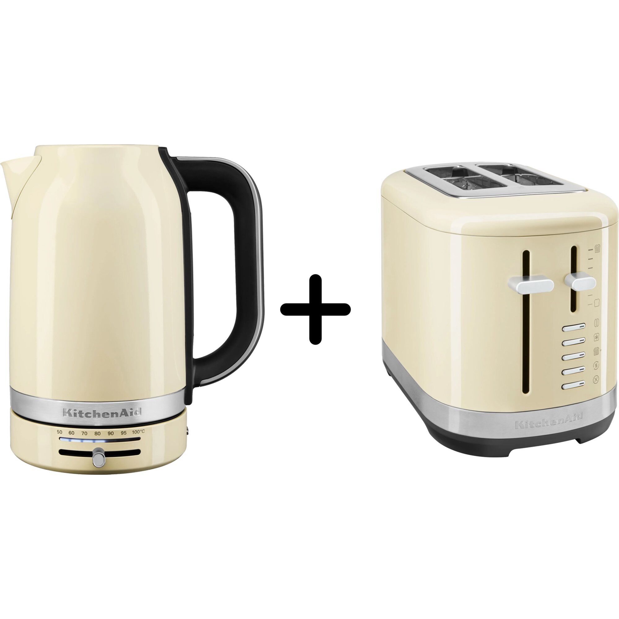 Kitchenaid 5kmt2109 Brødrister 5kek1701 Elkedel Almond Cream