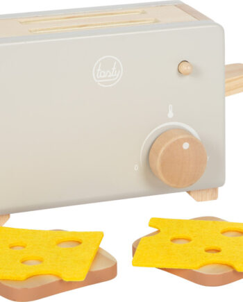 Legetøjs Brødrister Med Skiver Toast Grå Tasty Foot
