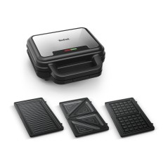 Tefal Ultra Compact Sw383d10 Sandwichmaker Vaffeljern Paninimaskine Rustfrit Stål