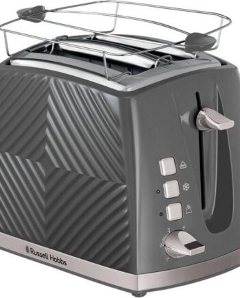 Russel Hobbs Brødrister Skiver Groove Grå Russell Hobbs