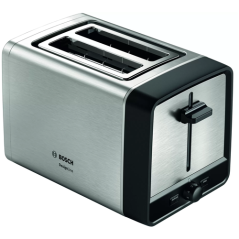 Bosch Designline Tat5p420 Brødrister Rustfrit Stål Sort